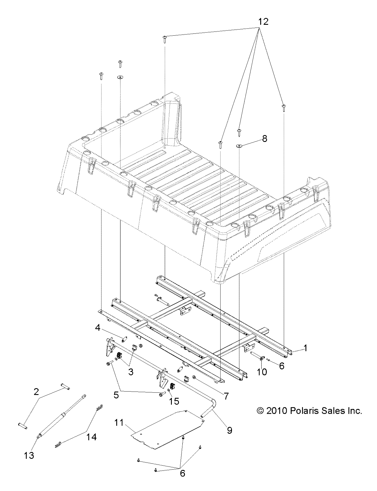 BODY, BOX MOUNTING - R12RH50AG/AH/AM/AR/AZ (49RGRBOXMOUNTING11500CREW)